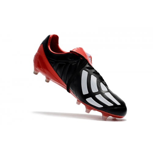 AD X Predator Mania Champagne FG Soccer Cleats-Black&Red - soccerdeal