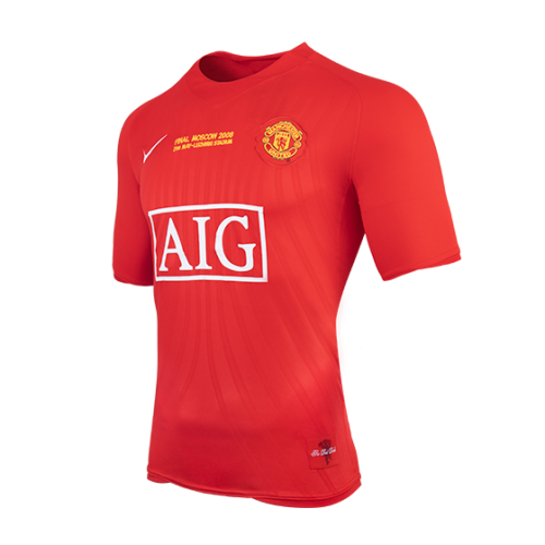Retro 2007/08 Manchester United Home Soccer Jersey - UCL Edition - soccerdealshop