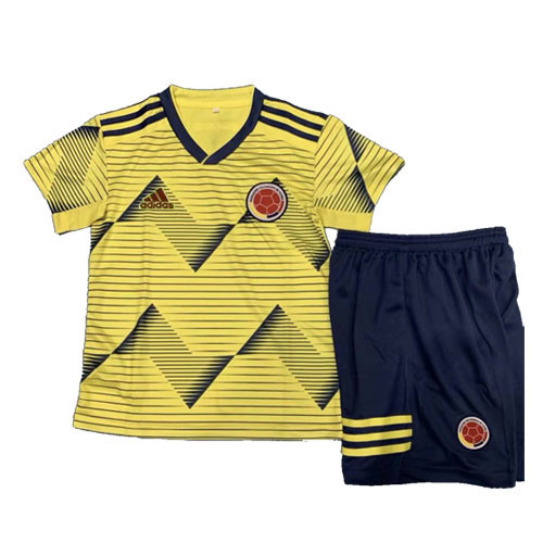 Kid's Adidas Colombia Home Soccer Jersey Kit(Jersey+Shorts) 2019 - soccerdealshop