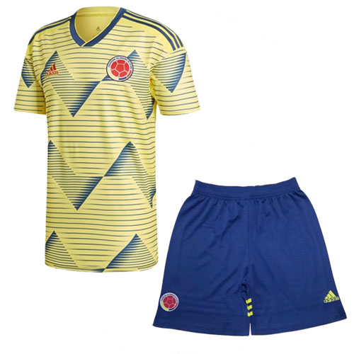 Adidas Colombia Home Soccer Jersey Kit(Jersey+Shorts) 2019 - soccerdealshop