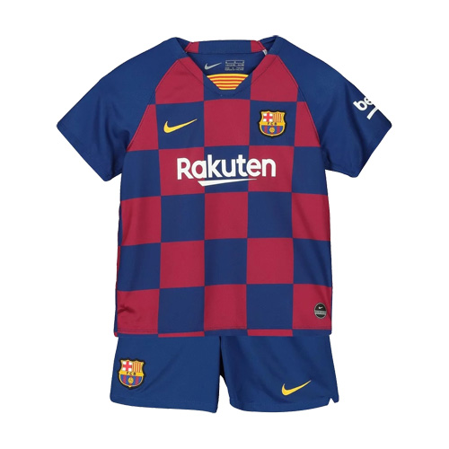 Kid's Nike Barcelona Home Soccer Jersey Kit(Jersey+Shorts) 2019/20 - soccerdealshop