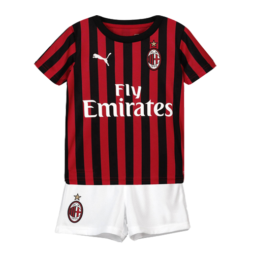 Kid's Puma AC Milan Home Soccer Jersey Kit(Jersey+Shorts) 2019/20 - soccerdealshop