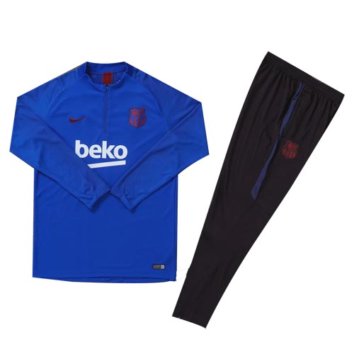 Kid's Nike Barcelona Zipper Sweatshirt Kit(Top+Pants) 2019/20 - soccerdealshop